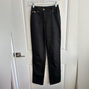 St John | Sport black twill stretch high waist jeans | Women’s size 0